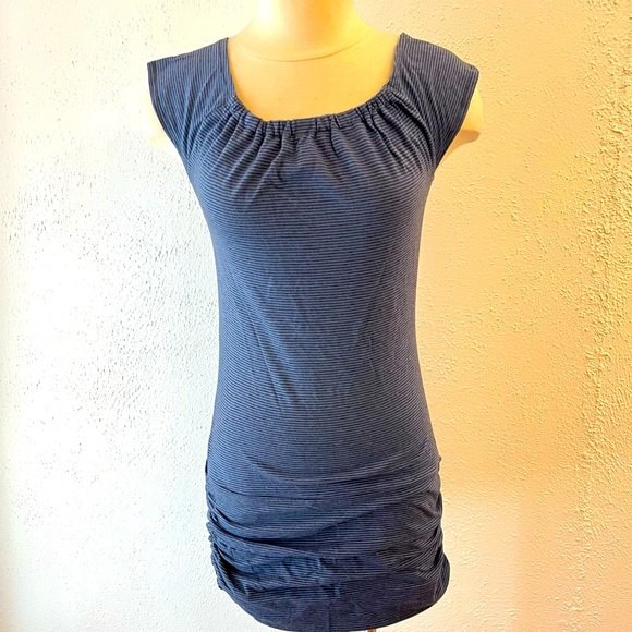 I Heart Ronson Tops - I Heart Ronson Navy Striped Sleeveless Tunic Dress Top XS